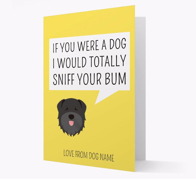 Personalised 'I'd Sniff Your Bum' Card